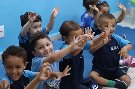 Alunos da Educação Infantil